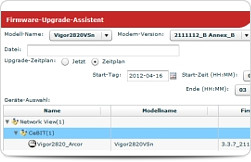 Vigor ACS SI - Upgrade ao firmware com auto-agendamento