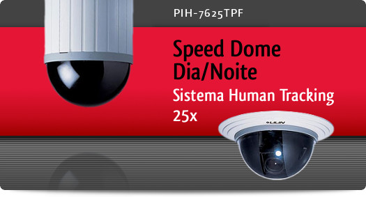 Imagem: Speed Dome Dia/Noite com sistema Human Tracking
