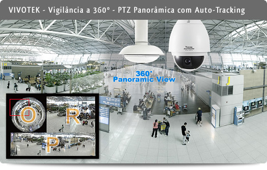 Vivotek PTZ Panorâmica com Auto-Tracking