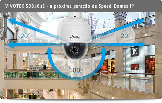 VIVOTEK - SD8363E, a próxima geração de Speed ​​Domes IP