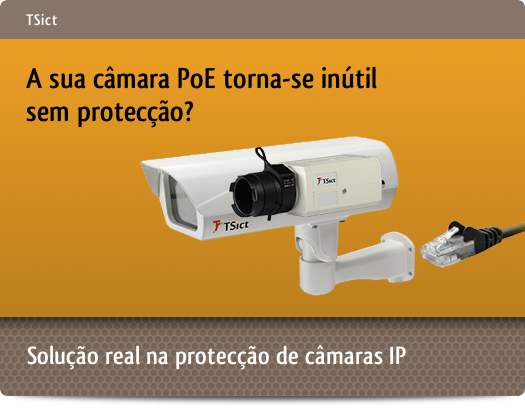 Caixas de exterior/interior para protecção de câmaras IP PoE