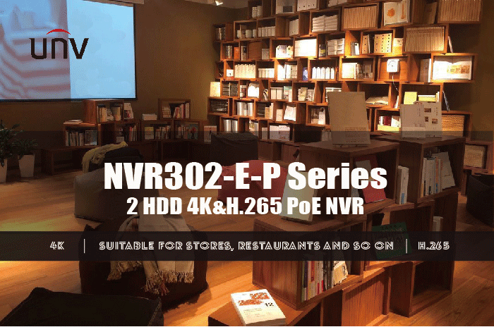 NVR302-P Series 2 HDD 4K&H.265 PoE NVR